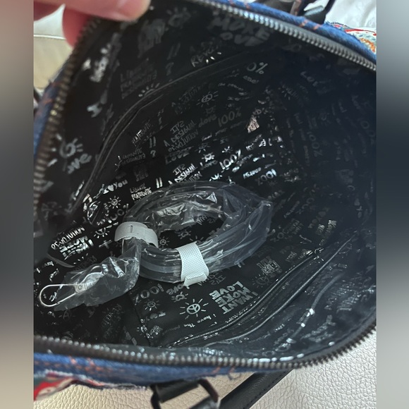 Desigual Women’s Denim Patchwork Bowling Bag - Picture 9 of 10